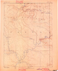 1885 Map of Ashley, 1901 Print