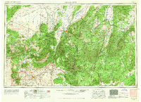 1953 Map of Apple Valley, UT, 1966 Print