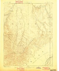 1885 Map of East Tavaputs, 1901 Print