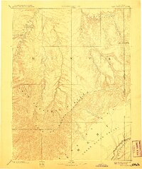1885 Map of East Tavaputs, 1908 Print