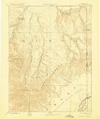 1885 Map of East Tavaputs, 1929 Print