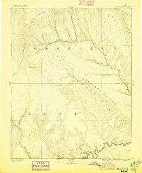 1886 Map of Escalante, 1896 Print