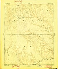 1886 Map of Escalante, 1901 Print