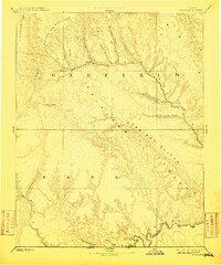 1886 Map of Escalante, 1910 Print