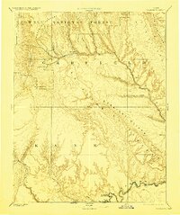1886 Map of Escalante, 1923 Print