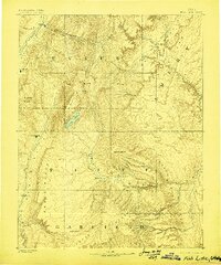 1896 Map of Aurora, UT, 1899 Print