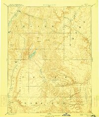 1896 Map of Fish Lake, 1914 Print