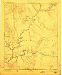 preview thumbnail of historical topo map of San Juan County, UT in 1892