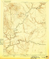 preview thumbnail of historical topo map of San Juan County, UT in 1892