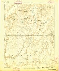 1886 Map of Kanab