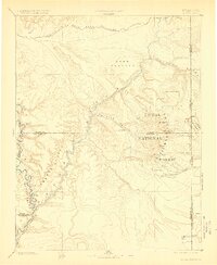 1885 Map of La Sal, 1923 Print