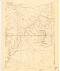 1885 Map of La Sal, 1918 Print