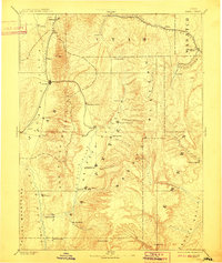 1885 Map of Manti, 1910 Print