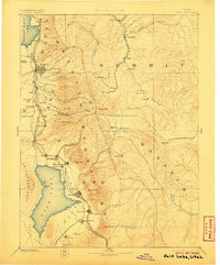 1885 Map of Salt Lake, 1906 Print