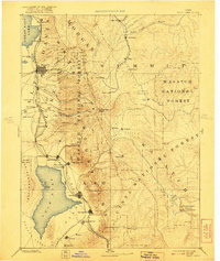 1885 Map of Salt Lake, 1921 Print