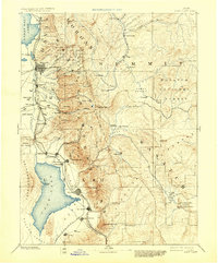 1885 Map of Salt Lake, 1930 Print