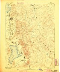 1885 Map of Salt Lake, 1900 Print