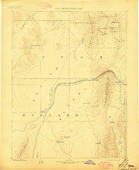 1885 Map of Sevier Desert, 1897 Print