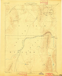 1885 Map of Sevier Desert, 1902 Print
