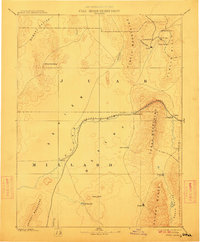 1885 Map of Sevier Desert, 1911 Print