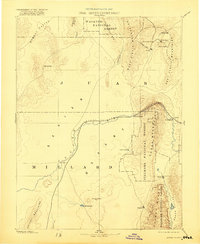1885 Map of Sevier Desert, 1921 Print