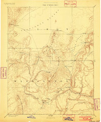 1891 Map of Cedar City, UT, 1902 Print