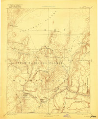 1891 Map of Cedar City, UT, 1921 Print