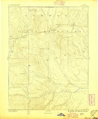 1885 Map of Uinta, 1896 Print