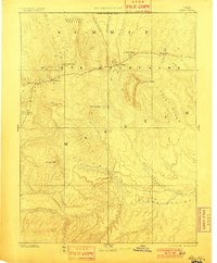1885 Map of Uinta, 1901 Print
