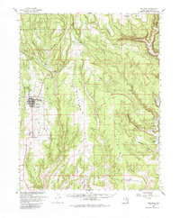 Download a high-resolution, GPS-compatible USGS topo map for Blanding, UT (1985 edition)