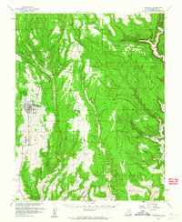 Download a high-resolution, GPS-compatible USGS topo map for Blanding, UT (1964 edition)