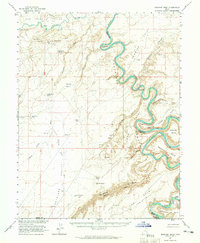 Download a high-resolution, GPS-compatible USGS topo map for Bowknot Bend, UT (1965 edition)