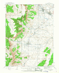 Download a high-resolution, GPS-compatible USGS topo map for Castle Dale, UT (1968 edition)