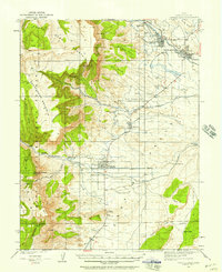 Download a high-resolution, GPS-compatible USGS topo map for Castle Dale, UT (1958 edition)