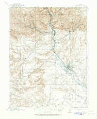 Download a high-resolution, GPS-compatible USGS topo map for Castle Gate, UT (1968 edition)