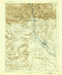 Download a high-resolution, GPS-compatible USGS topo map for Castle Gate, UT (1938 edition)