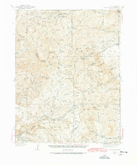 1937 Map of Delano Peak, 1965 Print