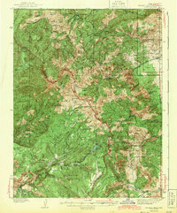 1943 Map of Delano Peak