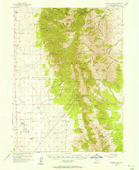 Download a high-resolution, GPS-compatible USGS topo map for Deseret Peak, UT (1957 edition)