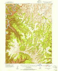 Download a high-resolution, GPS-compatible USGS topo map for Firewater Canyon, UT (1955 edition)