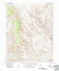 Download a high-resolution, GPS-compatible USGS topo map for Hall Mesa, UT (1987 edition)