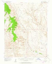 Download a high-resolution, GPS-compatible USGS topo map for Hall Mesa, UT (1963 edition)