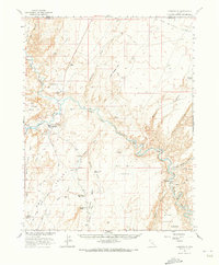 Download a high-resolution, GPS-compatible USGS topo map for Hanksville, UT (1972 edition)