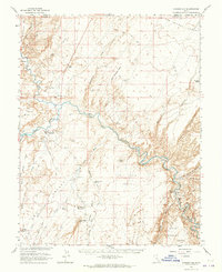 Download a high-resolution, GPS-compatible USGS topo map for Hanksville, UT (1965 edition)
