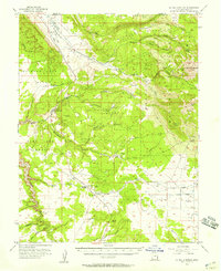1954 Map of La Sal, UT, 1957 Print