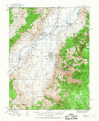 1940 Map of Annabella, UT, 1967 Print