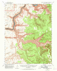 Download a high-resolution, GPS-compatible USGS topo map for Mouth of Dark Canyon, UT (1970 edition)