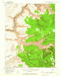 Download a high-resolution, GPS-compatible USGS topo map for Mouth of Dark Canyon, UT (1962 edition)