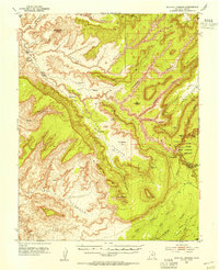 Download a high-resolution, GPS-compatible USGS topo map for Natural Bridges, UT (1954 edition)