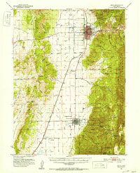 Download a high-resolution, GPS-compatible USGS topo map for Nephi, UT (1953 edition)